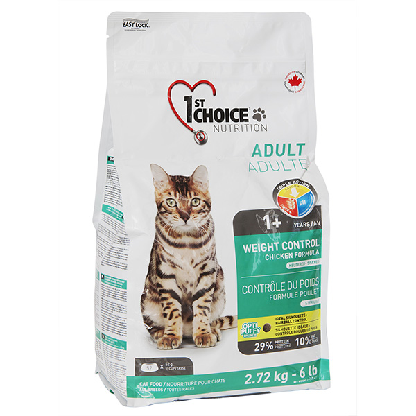 1st Choice Adult Weight Control корм для кастрированных котов и стерилизованных кошек 10 кг (11106) 1st Choice Adult Weight Control корм для кастрированных котов и стерилизованных кошек 10 кг (11106)